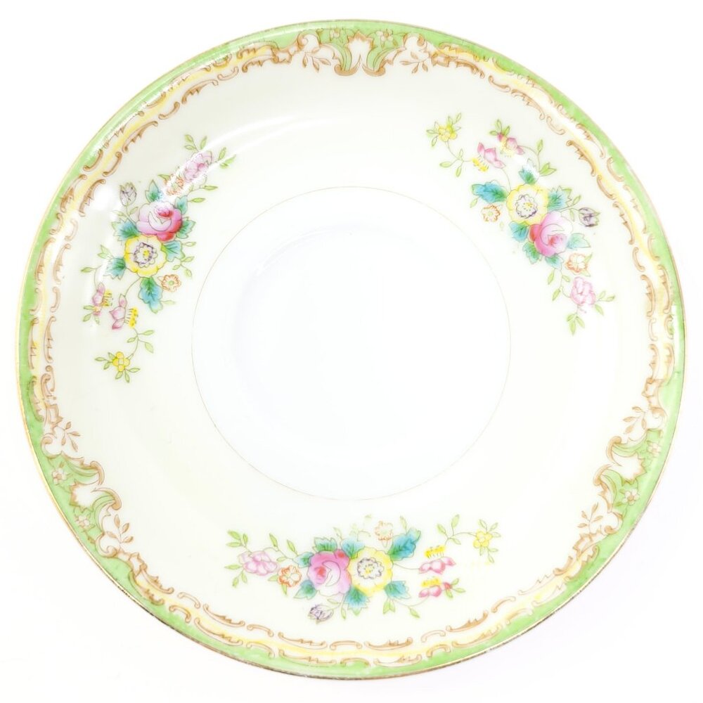 c. 1920s-1930s Sampy Japan "Elaine" Hand Painted Fine China Tea Saucer